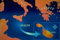 Местнонахождение Мальты в мире